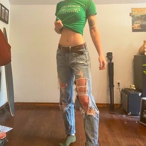 Ripped mom jeans American Eagle